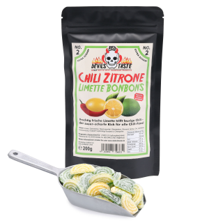 Chili Zitrone Limette Bonbon - xtra scharf - 200g -...